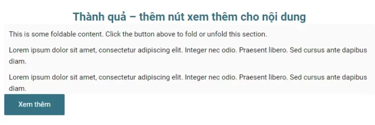 thêm nút xem thêm cho nội dung